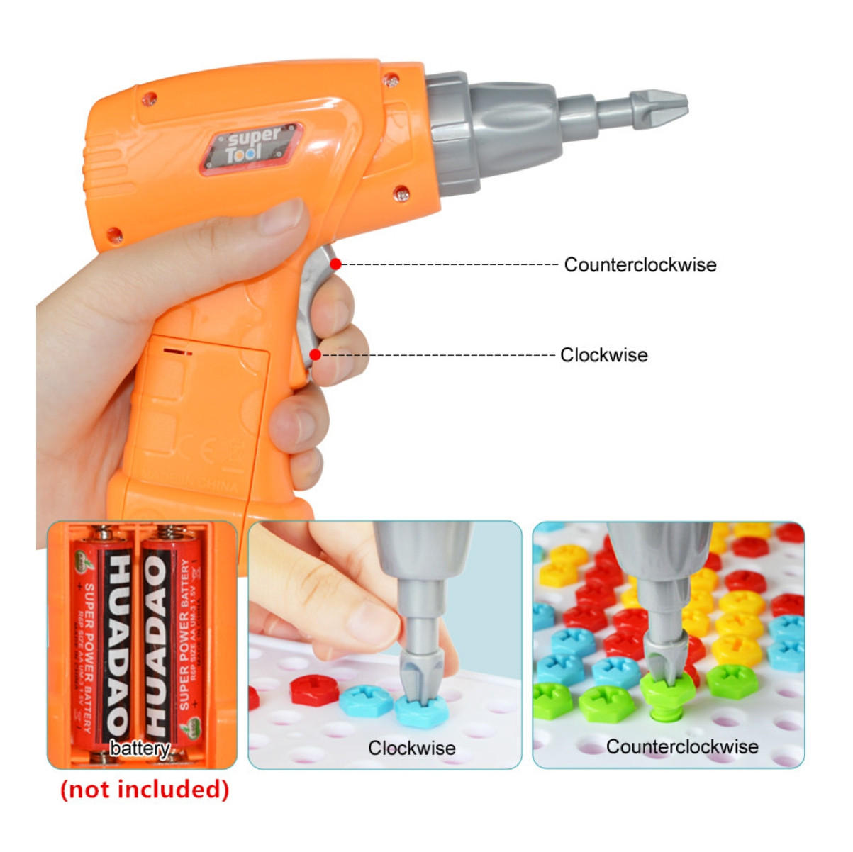 Miniatura 5 de Taladro 3D para niños 4 EN 1 juguete